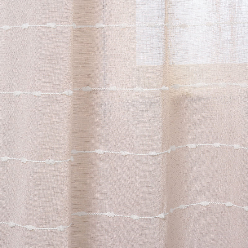 Paire de rideaux transparents Farmhouse, 38" W x 84" L, Blush