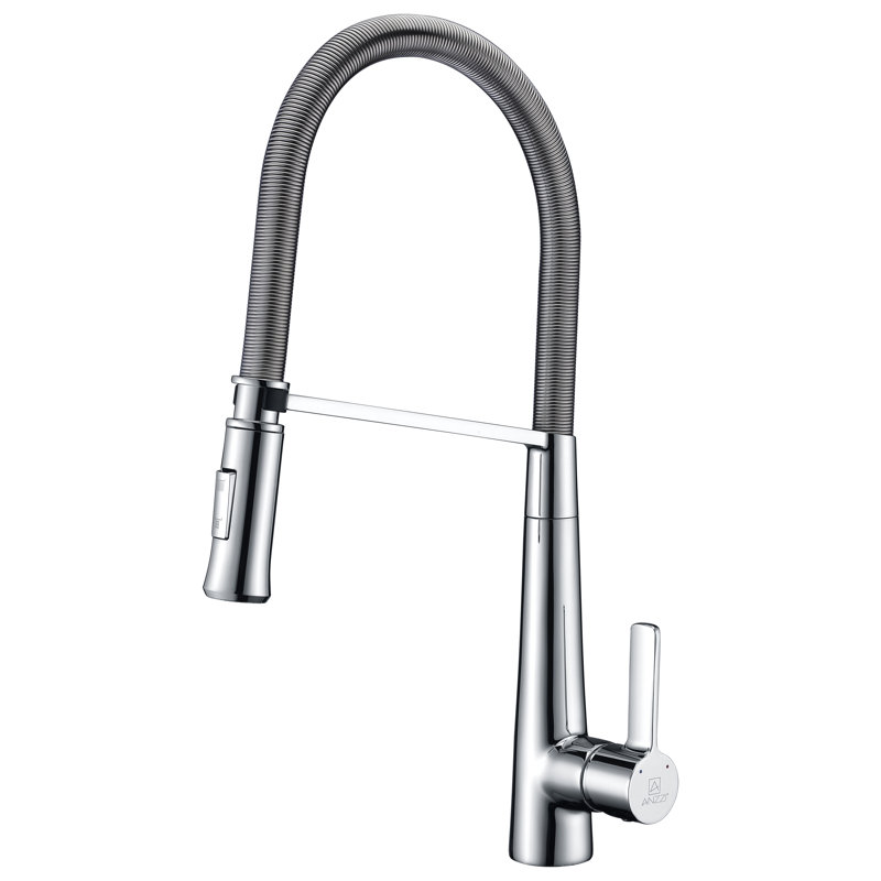 ANZZI Apollo Series Pull Down Kitchen Faucet, Polished Chrome