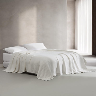 Couvre-lit en coton Calvin Klein Essential