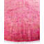 Overdyed Hand-Knotted Wool Modern-Contemporary Pink Area Rug 8' 1" x 8' 1"