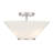 Hashimoto 3-Light Convertible Semi-Flush or Pendant in Satin Nickel-826836606