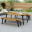 1 DINING TABLE+2 DINING BENCHES