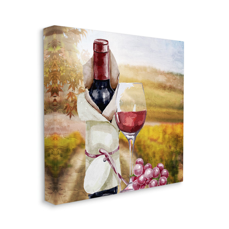 «Wine Bottle Scenery» par Kim Allen - photographie sur toile tendue, H 30 po x l 30 po x P 1,5 po