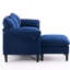 Bleu convertible avec rangement - 3 pour le salon, la chambre à coucher, le bureau, les petits espaces confortables, robustes et modernes-1060981194