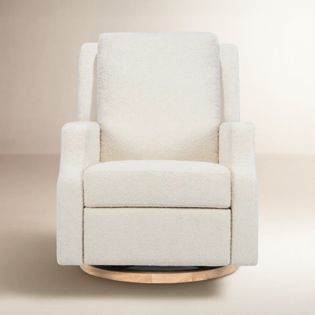 Crewe Swivel Glider, Ivory Boucle