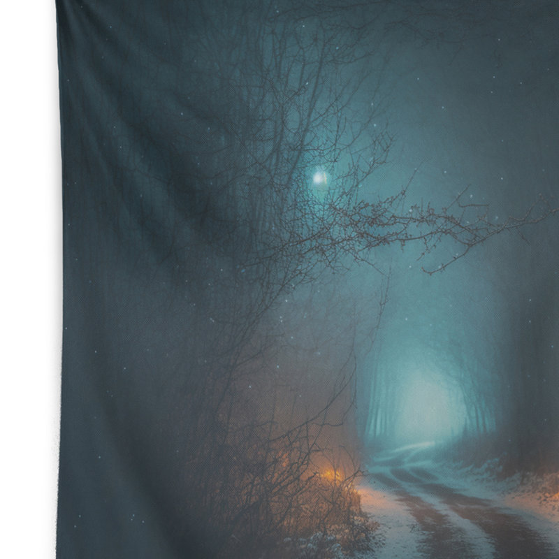 Anagabriela - Tapisserie murale paysage forêt, H 50 po x l 60 po