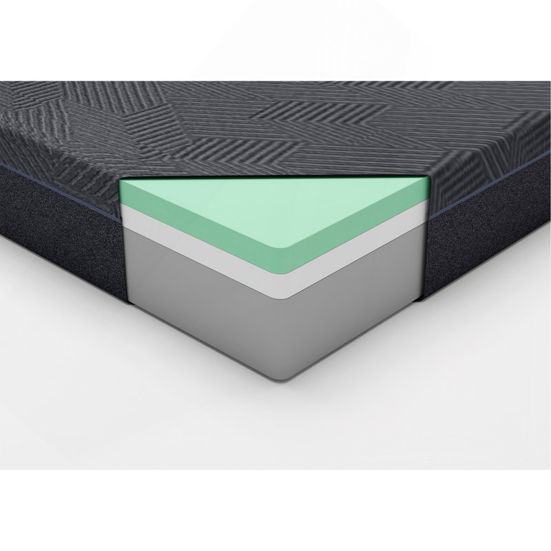 11Inch Mattress Green Tea Gel-Infused Memory Foam Mattress, Gray, Mattress In A Box, King
