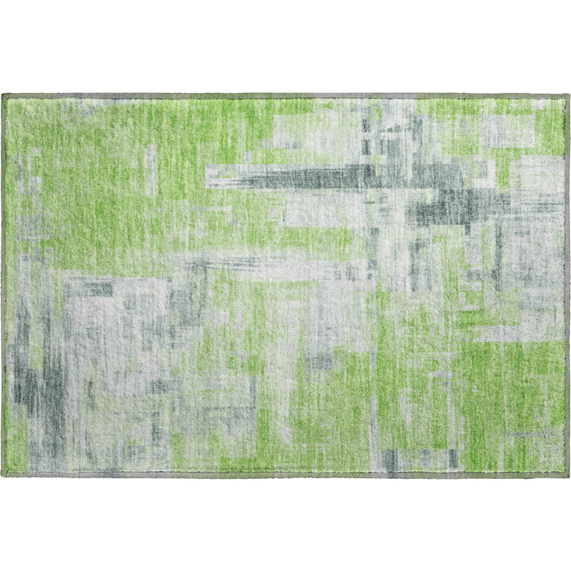 Tapis de qualité supérieure lavable à la machine Kumbhar AMF1338, Rectangle 1 pi 8 po x 2 pi 6 po