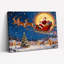 «Santa Sleigh Reindeer», art mural sur toile-121121829