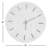 Reese White Marble Wall Clock with Gold Inlay