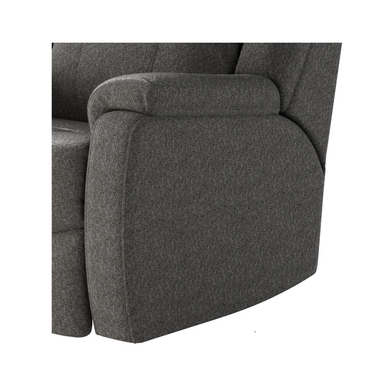 Hercules Dual Power Wall Recliner, Dark Gray Velvet