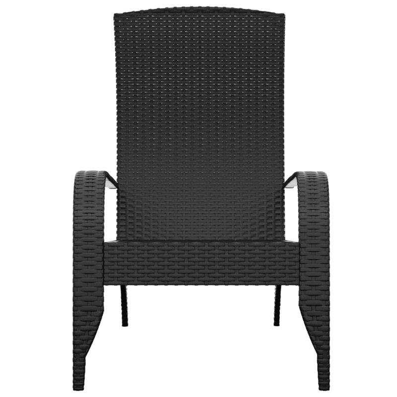 Angola Outdoor Patio Dining Armchair with Cushion, Black