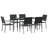35" H X 21.3" W X 24.6" D Patio Dining Set with Rectangular Table-1563119792-1563119795