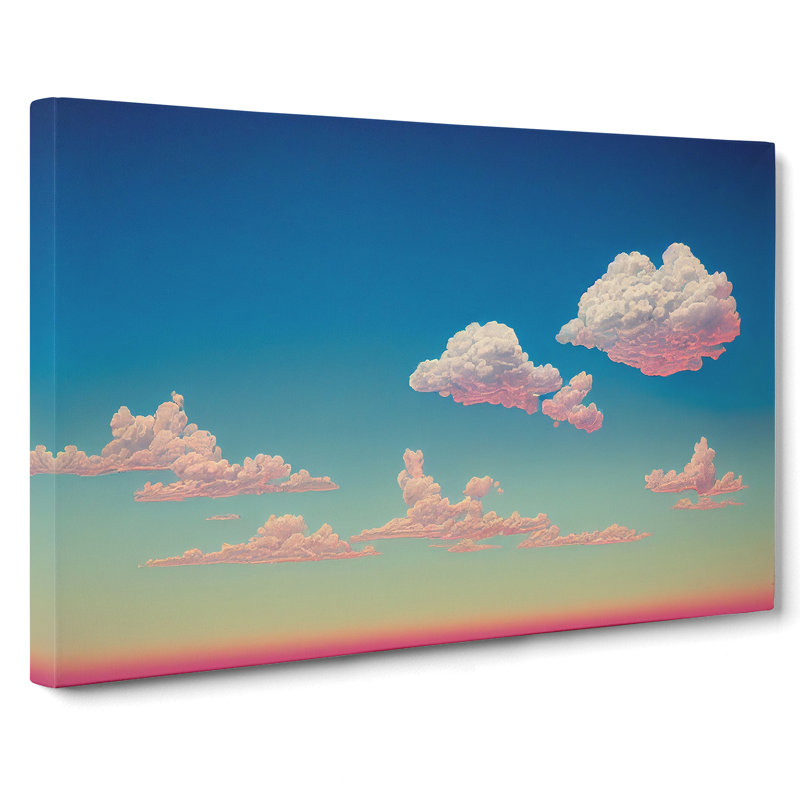 Idyllic Clouds - Wrapped Canvas Print, 35cm H x 50cm W x 3cm D