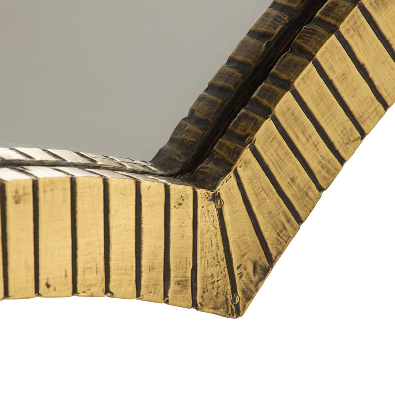 Monty Octagon Brass Mirror