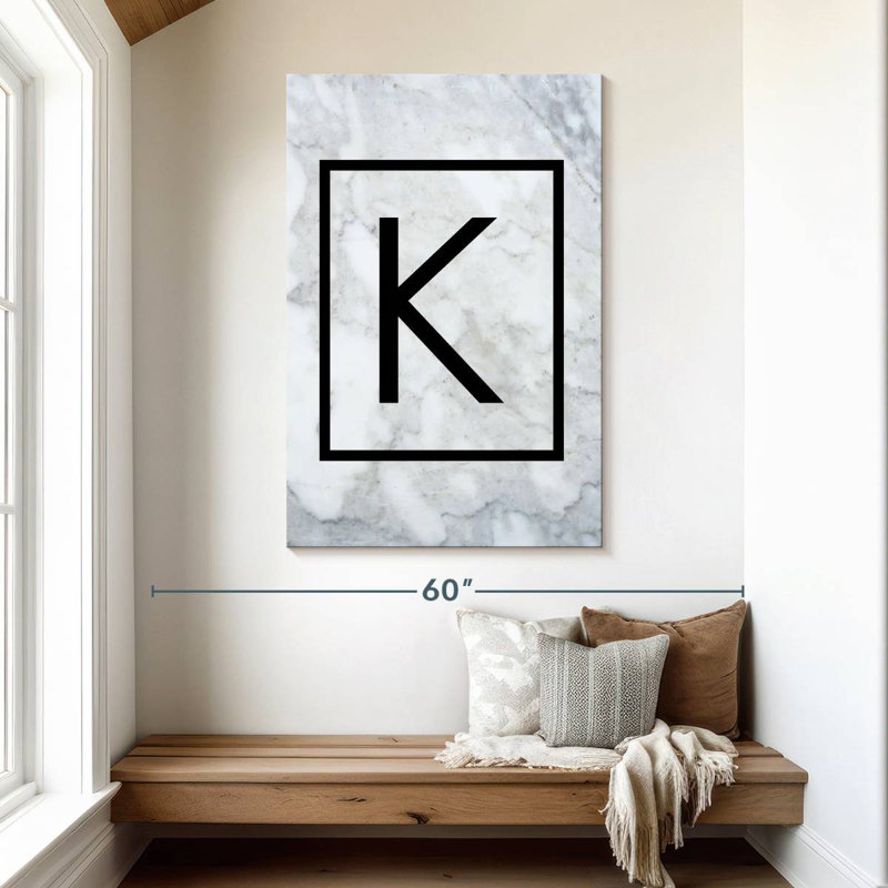 Letter K, 48" H x 32" W