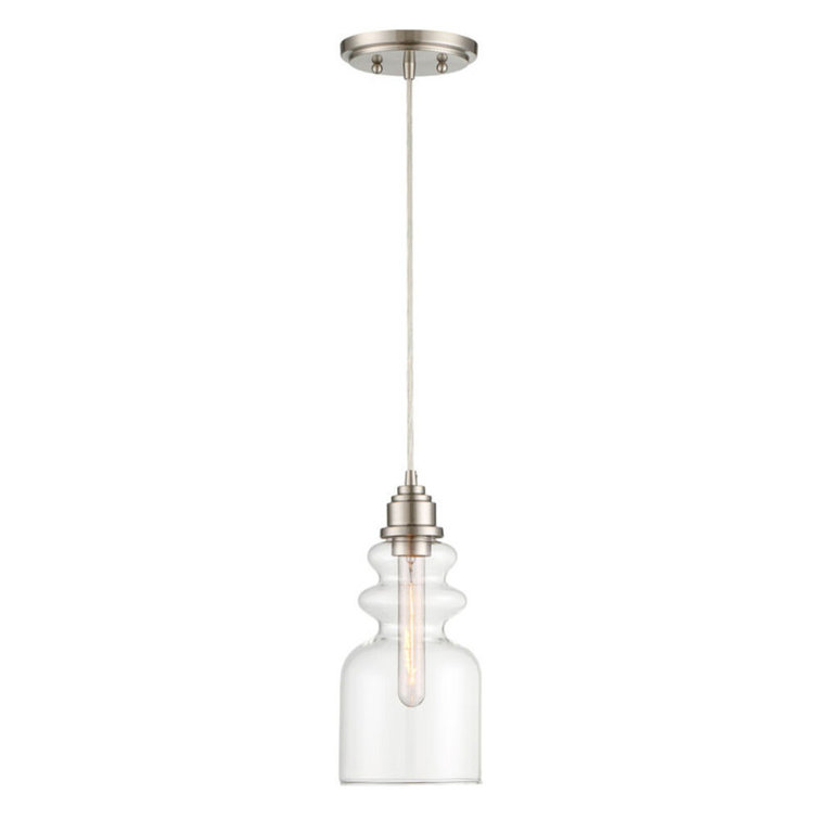 Cicely Single Light Glass Dimmable Pendant