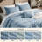 Bedsure Pinch Pleat Comforter Set Boho Bed-in-A-Bag Bedding Set with  Pillowcases for All Season-105529499-105529480