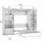 Camalla Full Murphy Bed with Shelving and Fold-Out Desk-57534140