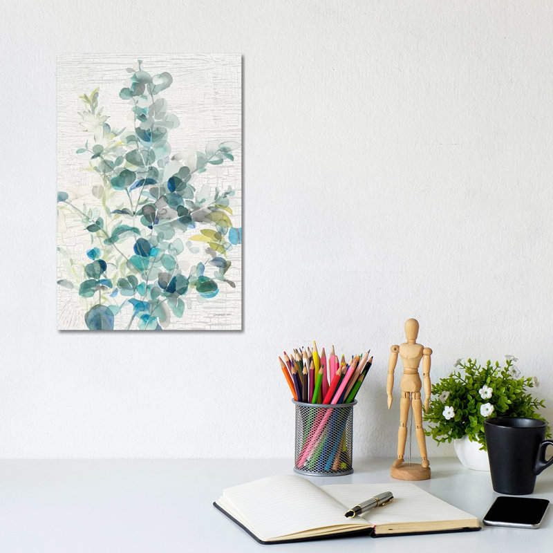Eucalyptus IV Vintage 1 Piece Wrapped Canvas Painting, 20.32 cm H x 30.48 cm W