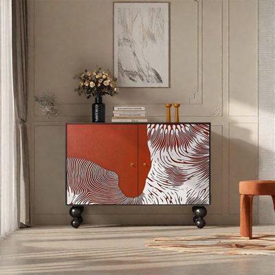 Armoire de rangement élégante avec cadre en bois de pin