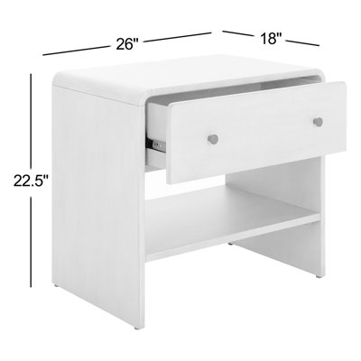 26" 1-Drawer Nightstand