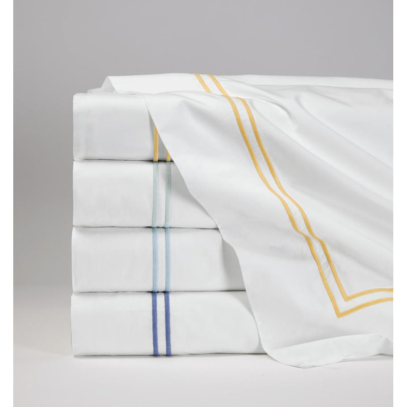 Grande Hotel Percale Flat Sheet, White, Full/Queen Flat Sheet