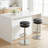 Upshaw Swivel Upholstered Adjustable Height Counter Stool with Metal Frame-1737609691