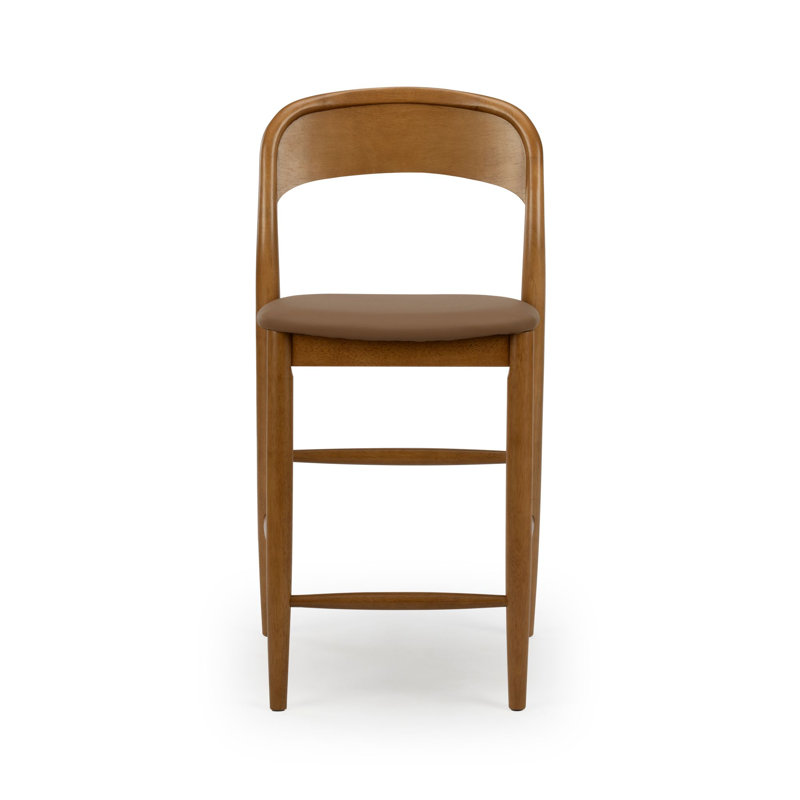 Tabouret de comptoir rembourré Loar, Pecan/Toffee, 1