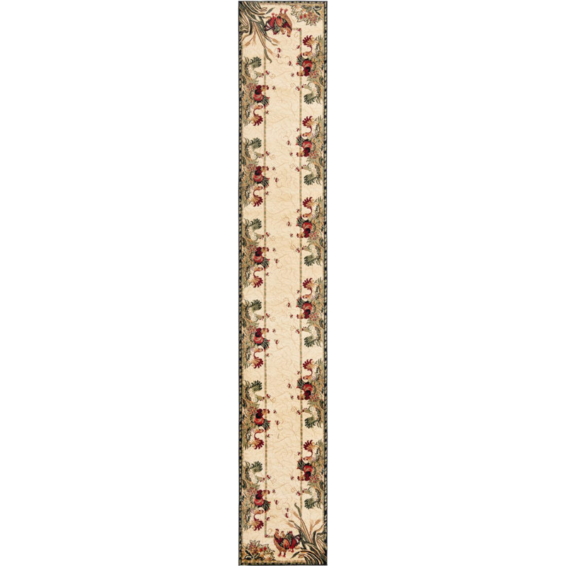 Alez Floral Indoor Rug, Runner 3'3" x 19'8"