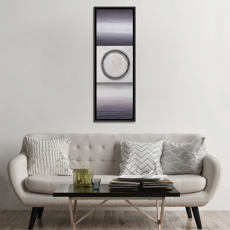 «Lavender in Motion I», reproduction d'art sur toile, H 72 po x l 24 po x P 1,5 po, Cadre noir