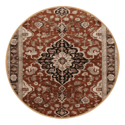 Tapis brun lavable à la machine