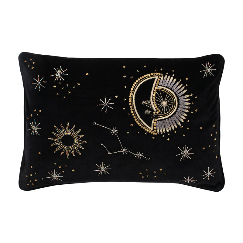 Lumbar Pillow Cover & Insert, Black