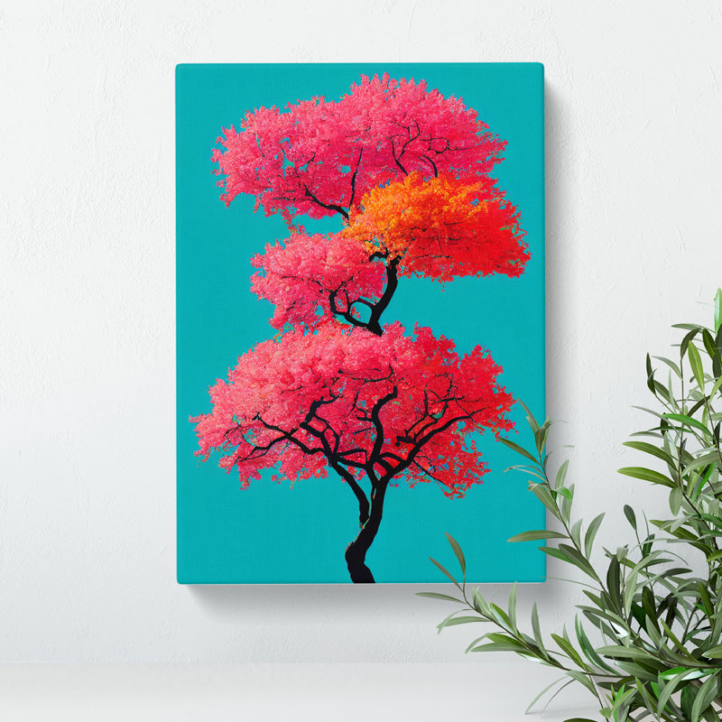 Cherry Blossom Tree No.2 - Wrapped Canvas Print, 50cm H x 35cm W