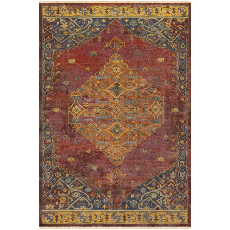 Bally Wool Oriental Indoor Rug, Rectangle 9' x 13'