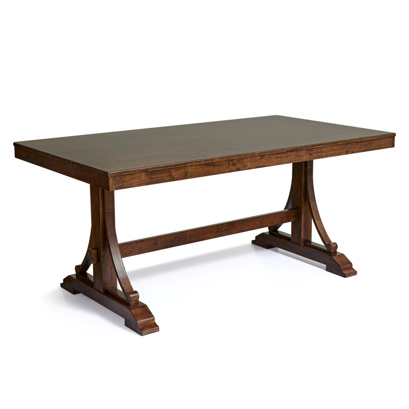 Table de salle à manger rectangulaire en bois massif, Noyer