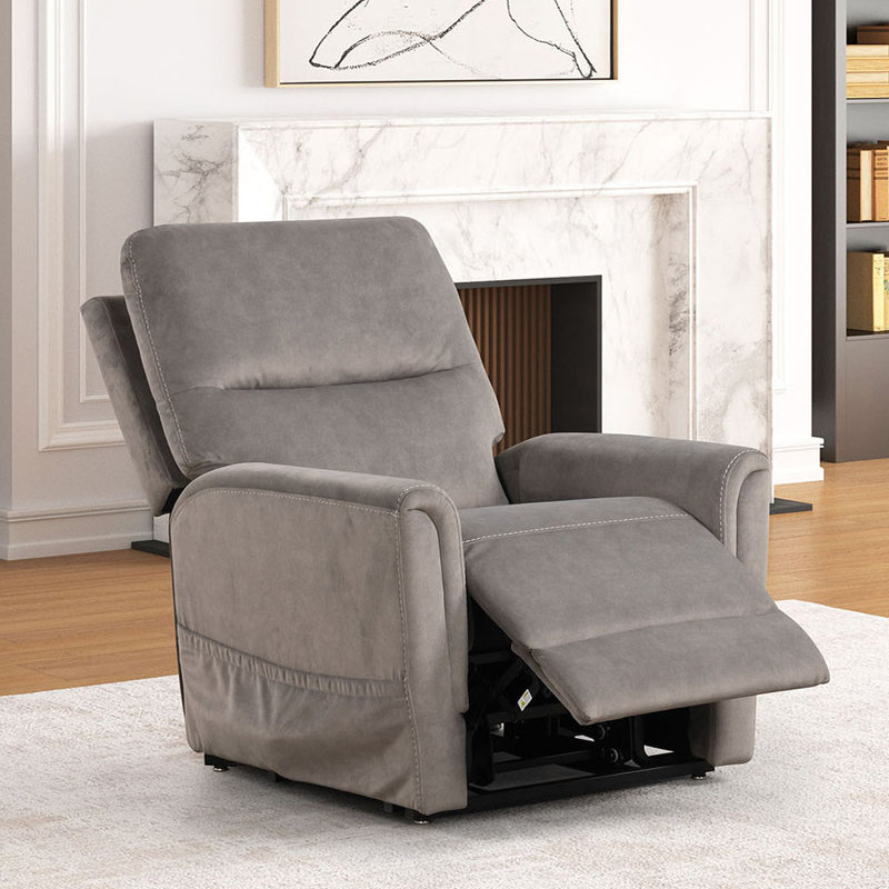 33" W Contemporary Lift Chair, Gray