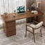 Bureaux rectangulaires en bois massif brun noisette-1889646751-1889646749