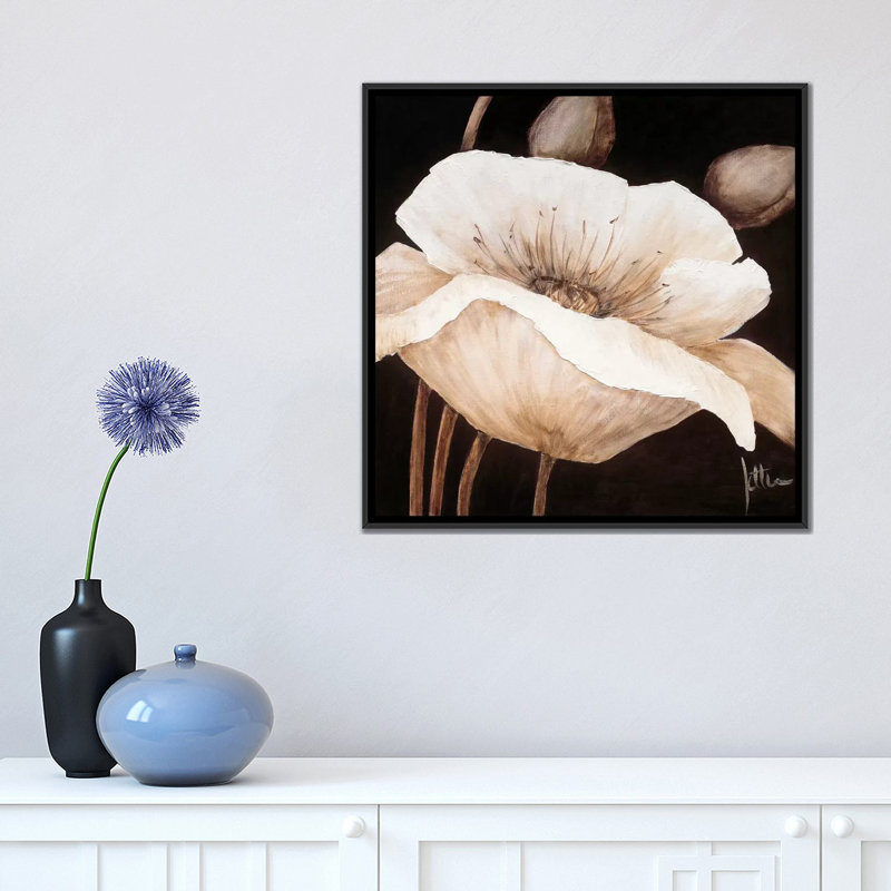 « incroyable pops ii », impression sur toile, H 18 po x l 18 po x P 1,5 po, Toile avec cadre noir, Pas de tapis