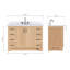 Freitas 48'' Solid Wood Single Bathroom Vanity-532015409-463623750-463623748