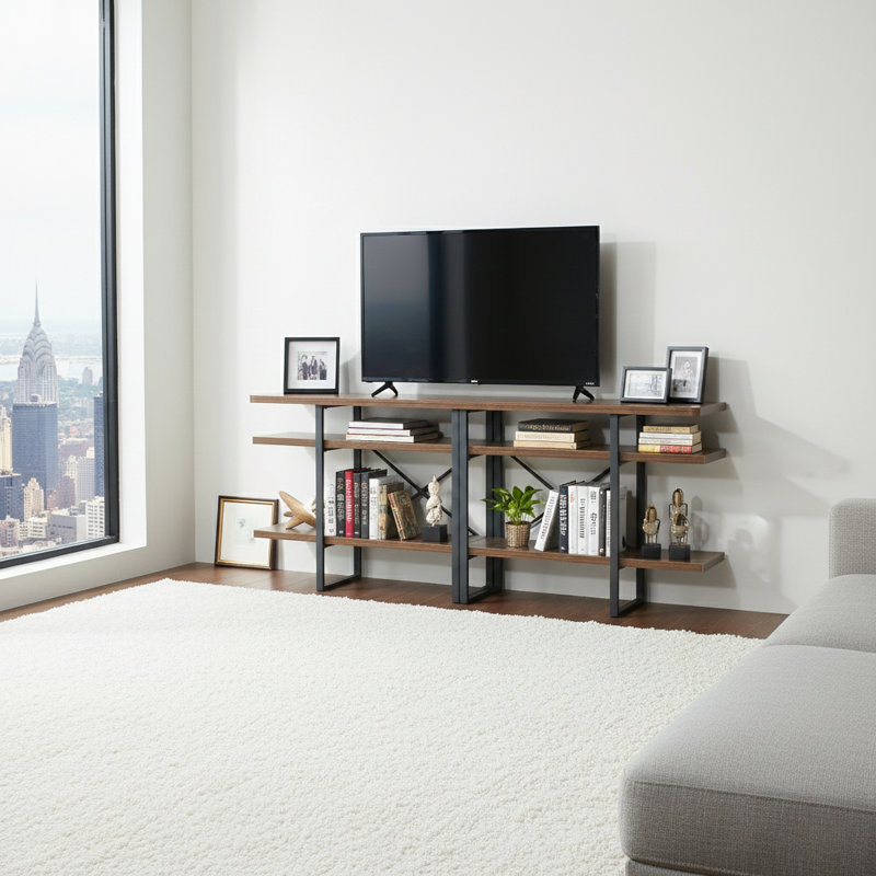 TV Stand for TVs up to 78", Antigue Wood