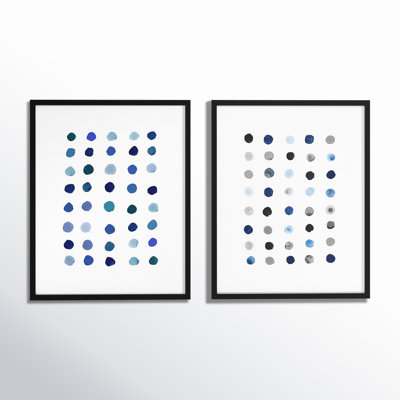 Blue Dot. Set Of 2 by Andrea Stokes