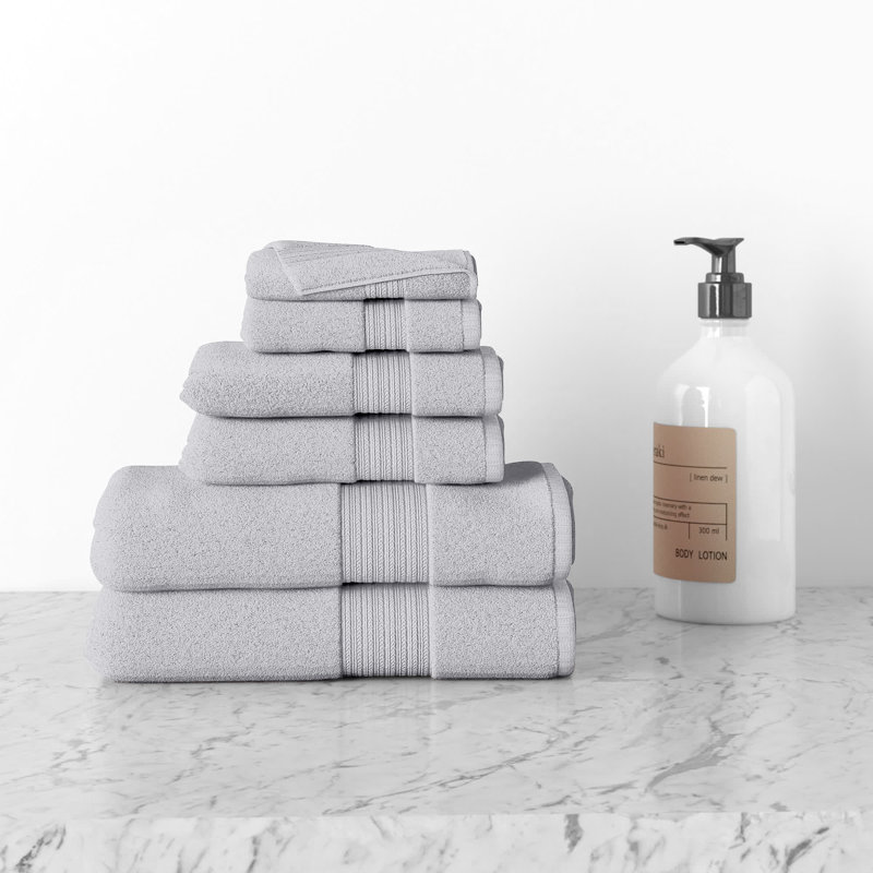 Leone 100% Cotton Plush Mulit-Size Set, Dolphin Grey