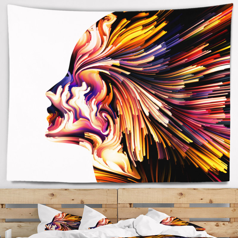 Couleurs de la tapisserie d'imagination, H 32 po x l 39 po