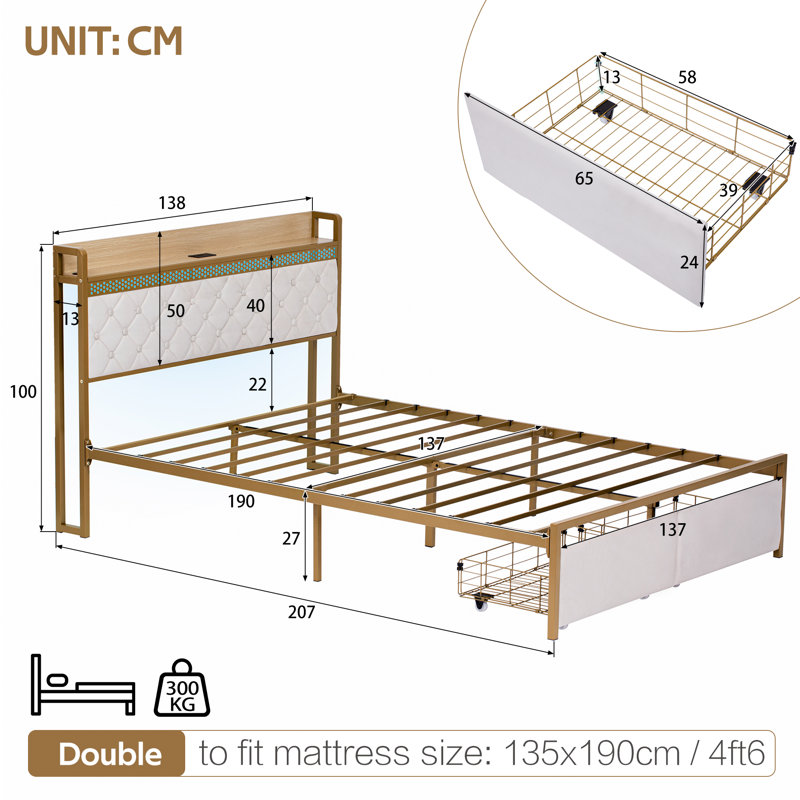 Upholstered Storage Bed