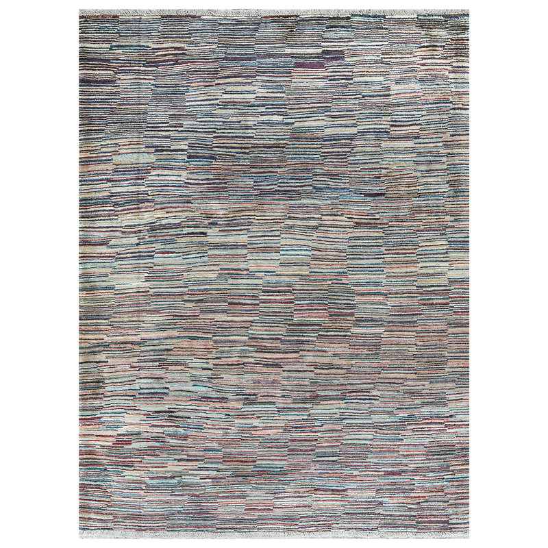 Hand-Knotted High-Quality Multi-Colored Area Rug