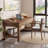 Brown Rectangular Solid Wood with 3 drawers desk-108781564