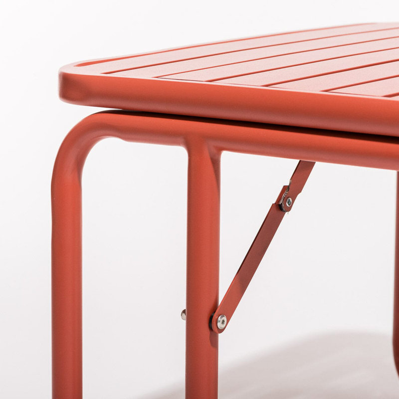 Sunliner Side Table, Terracotta Red