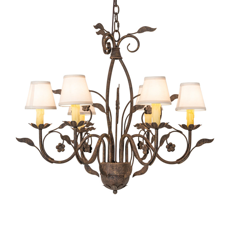 31" Wide Bordeaux 6 Light Chandelier