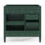 Meuble-lavabo de 36 po sans lavabo supérieur, armoire de rangement moderne avec 2 tiroirs et un tiroir basculant, structure en bois massif (n'inclut pas le lavabo)-122040241-122040237